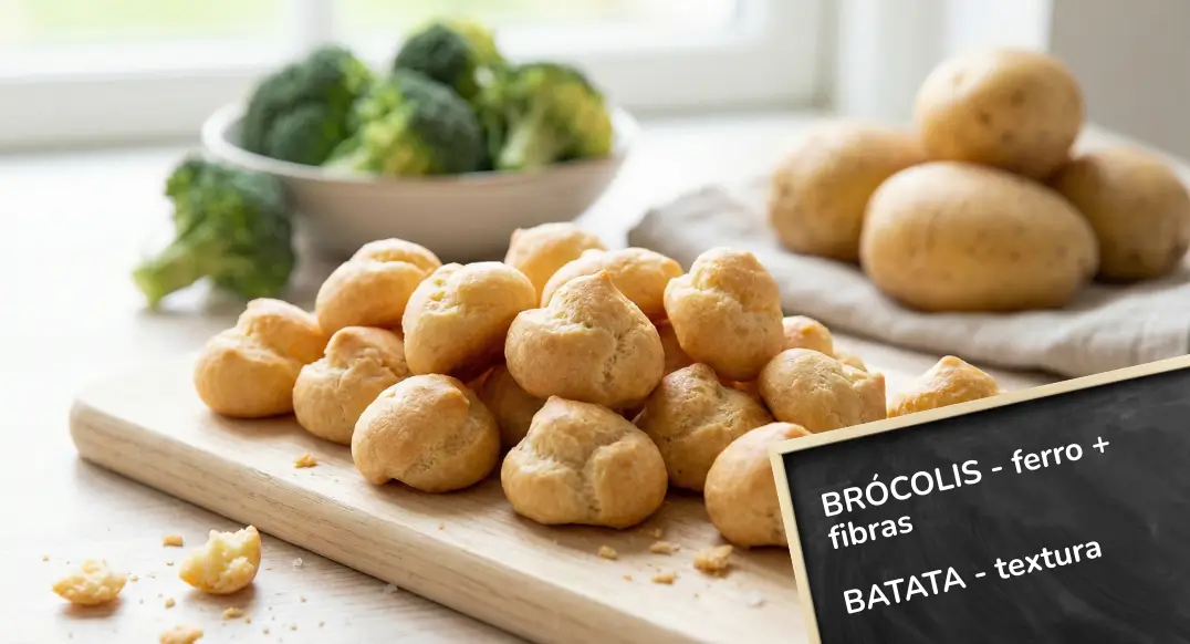 batata-doce (fibras + energia estável), baunilha (aroma natural). (10)